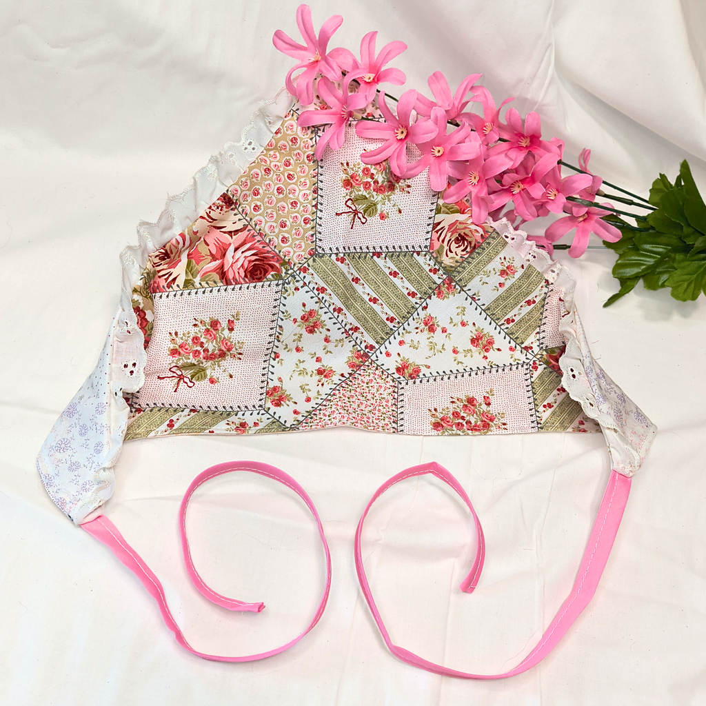 Rose Garden Revesable Bandana – Made with Upcycled Materials