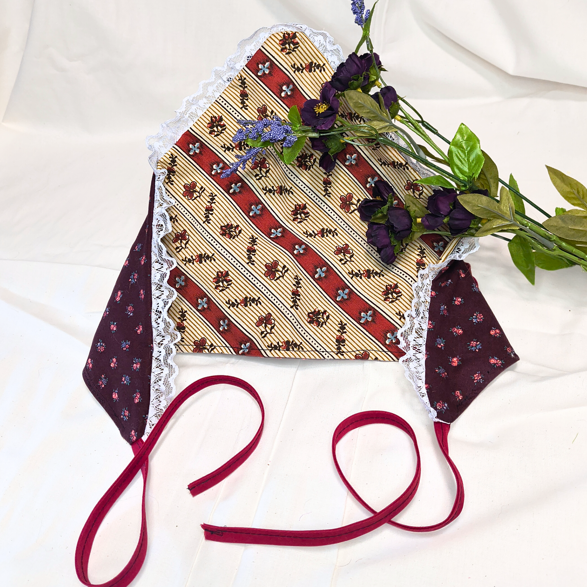 Wildflower Cottage Reversable Bandana - Made with Upcycled Materials