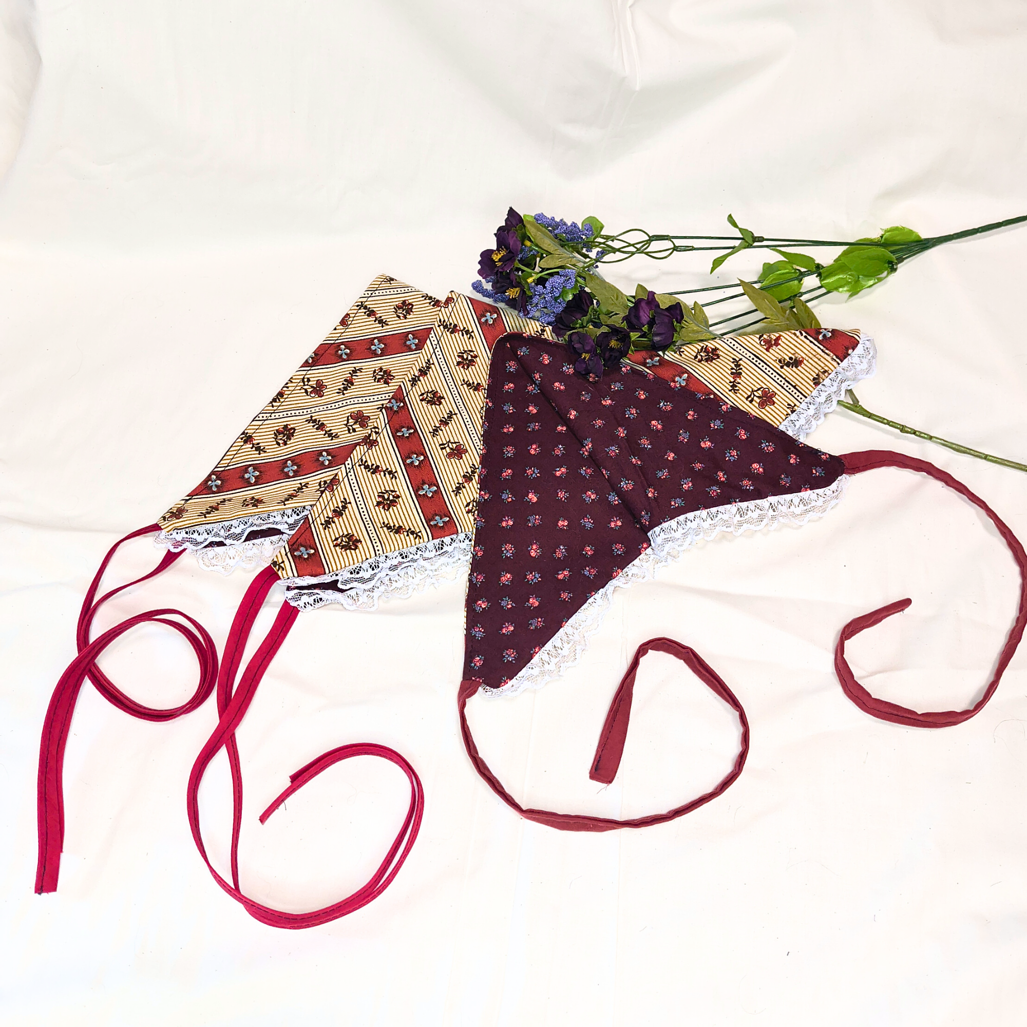 Wildflower Cottage Reversable Bandana - Made with Upcycled Materials